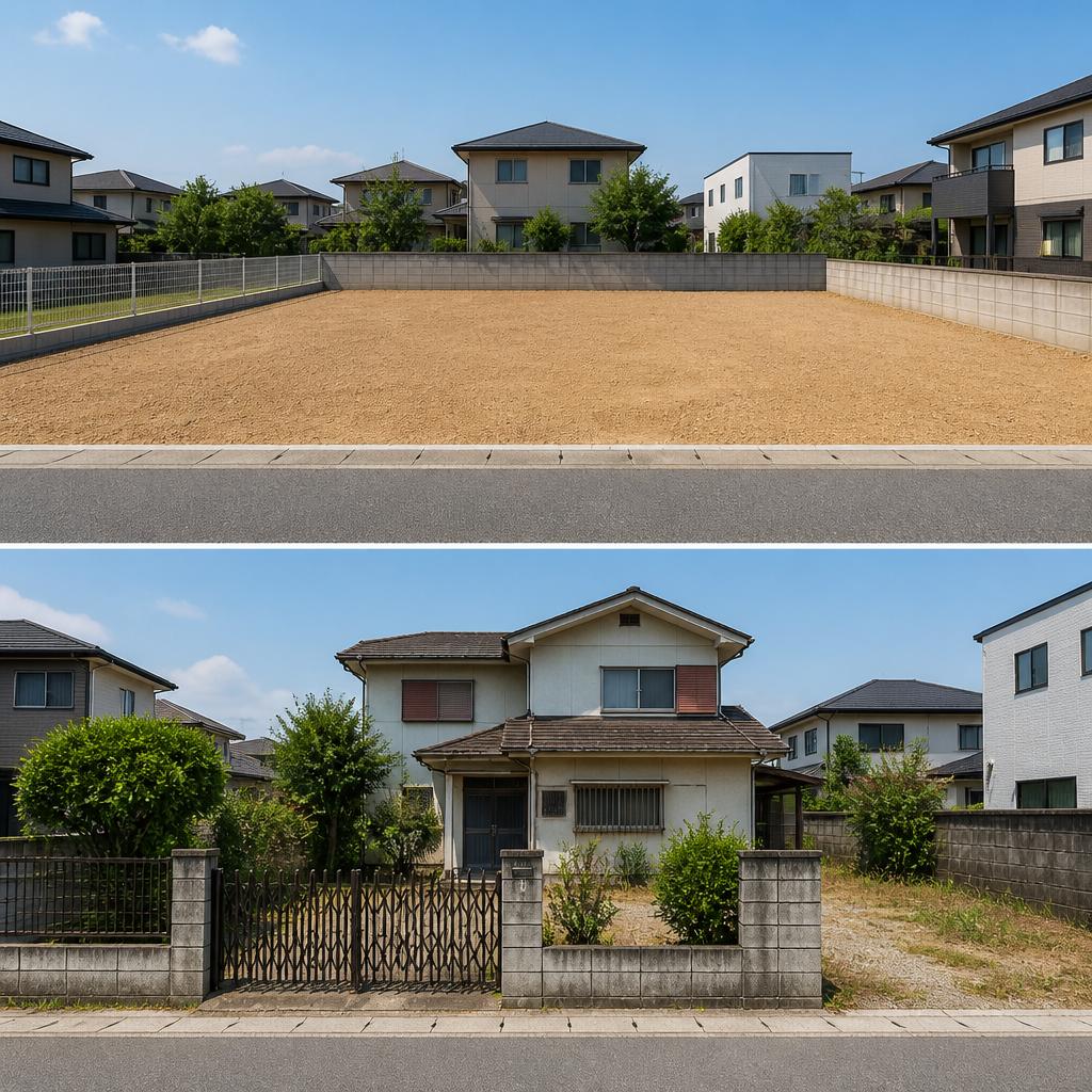 更地と建物付き土地の違い
