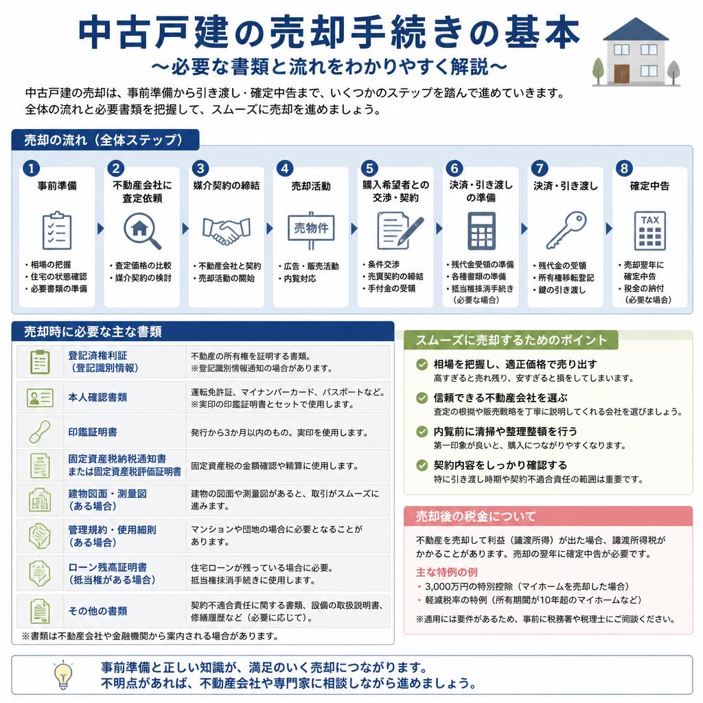 中古戸建の売却に関する基本情報