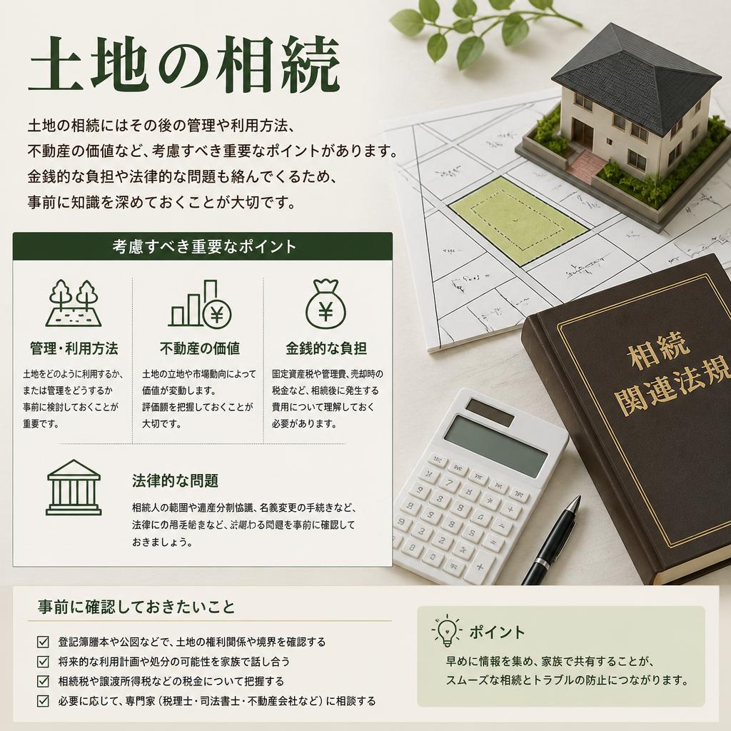 土地相続後に注意すべきポイント