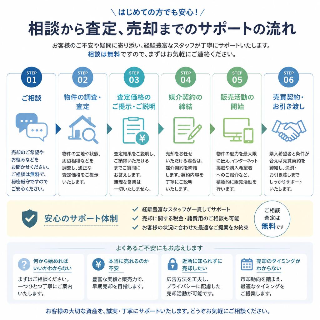 私たちのサポートの流れ