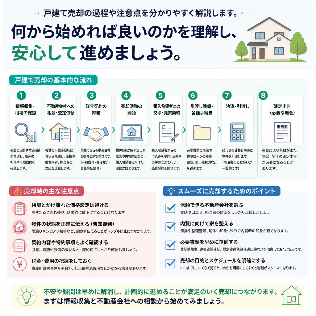 売却の流れを把握しよう