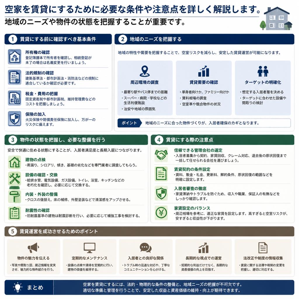 賃貸物件としての条件