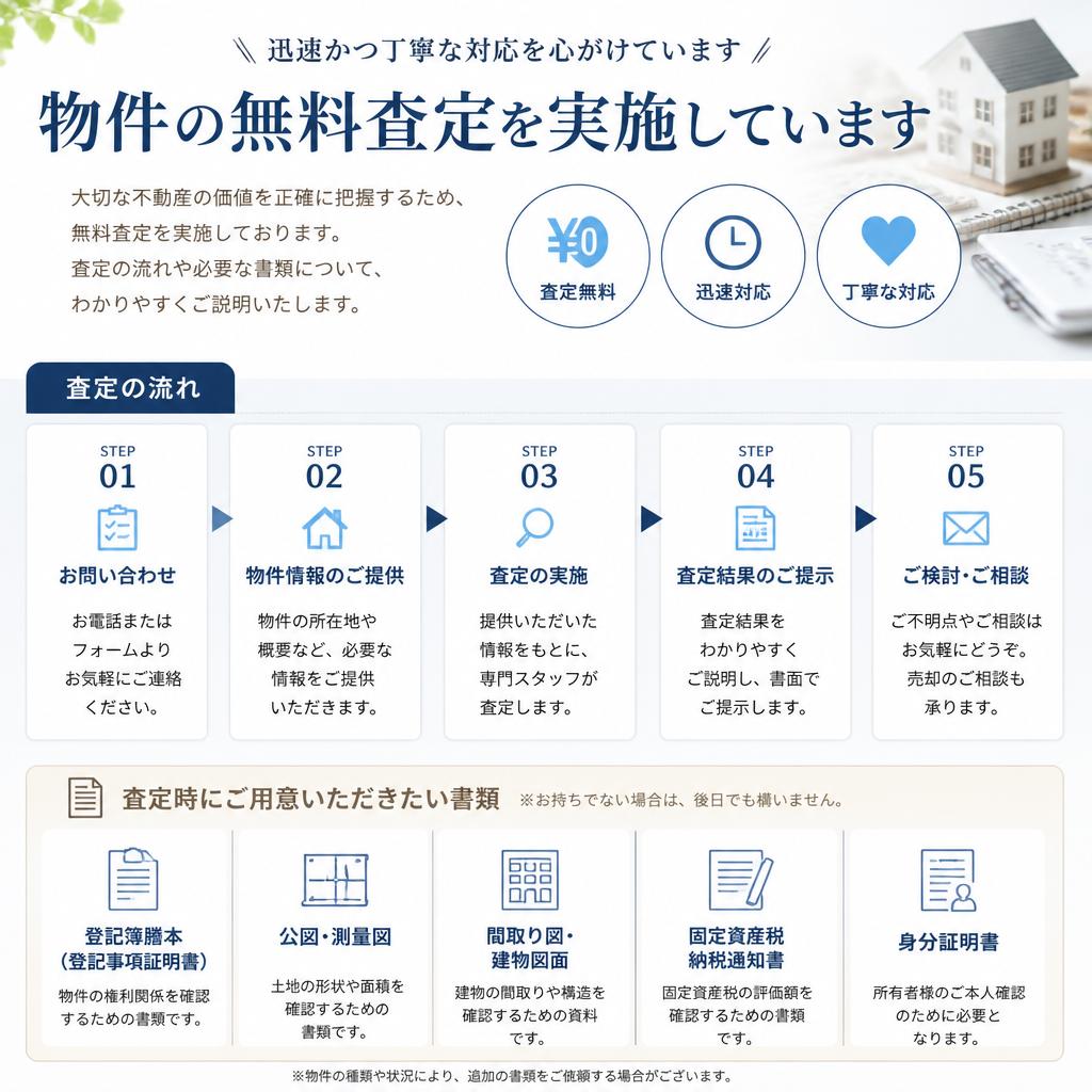 無料査定の流れ