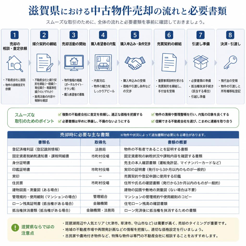 売却の流れと必要書類