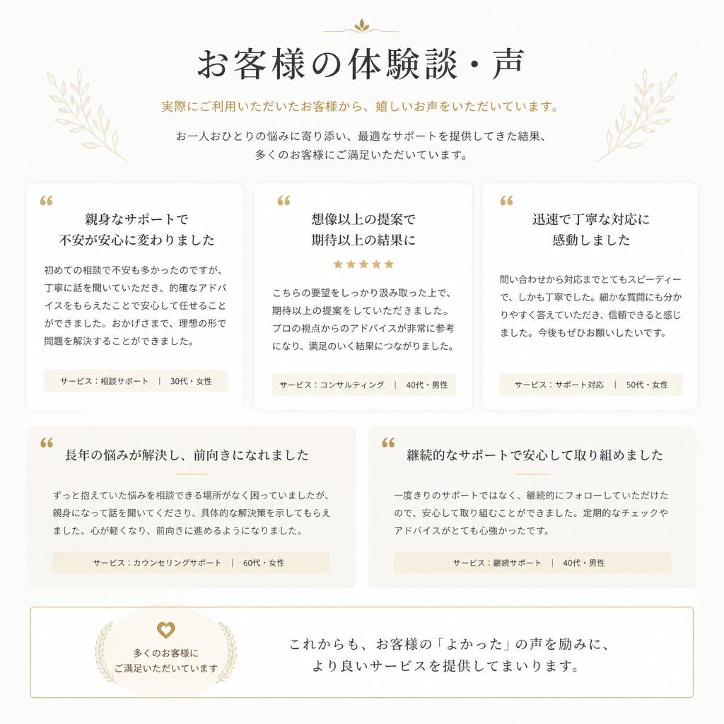 お客様の声