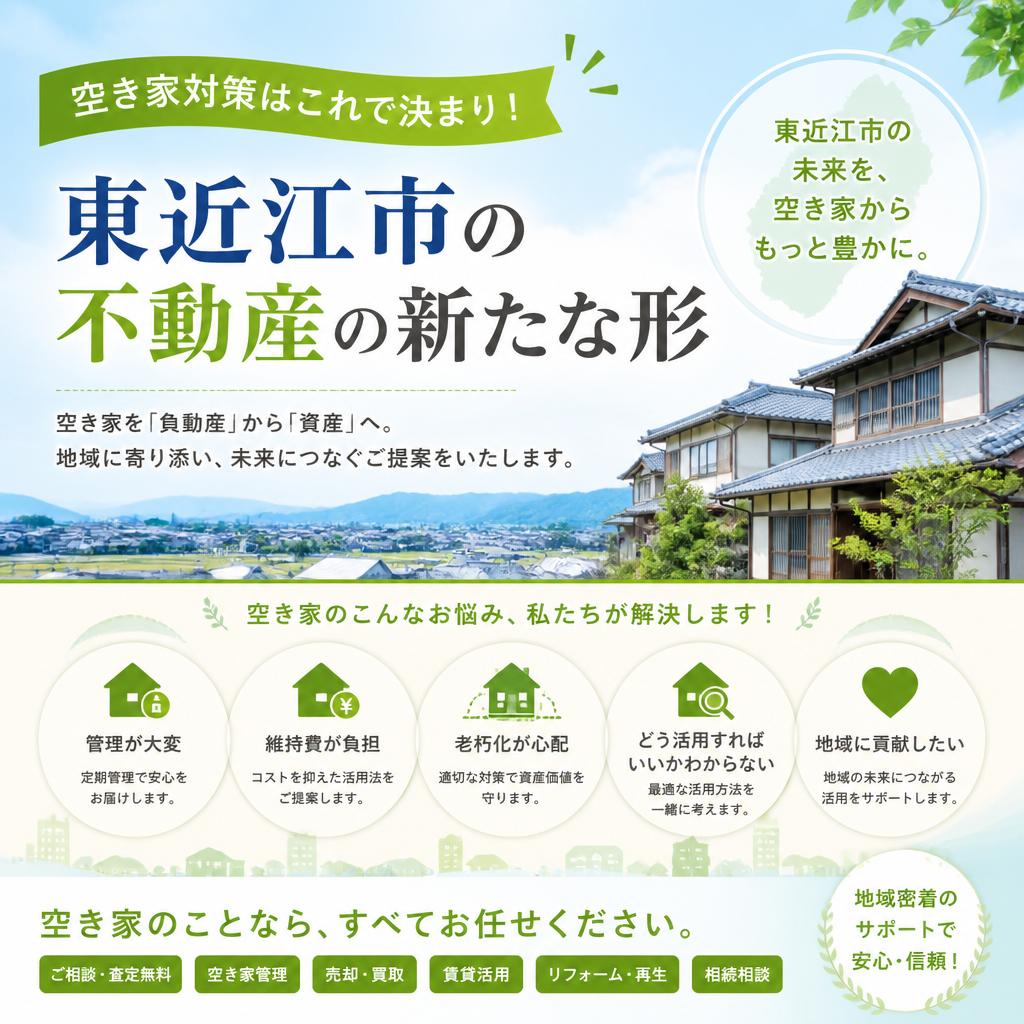 空き家対策はこれで決まり！東近江市の不動産の新たな形