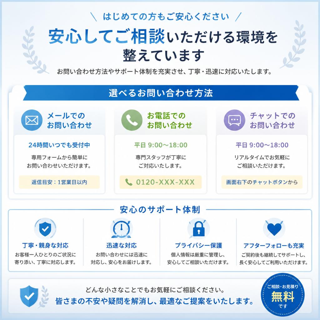 7. まずはお気軽にご相談を