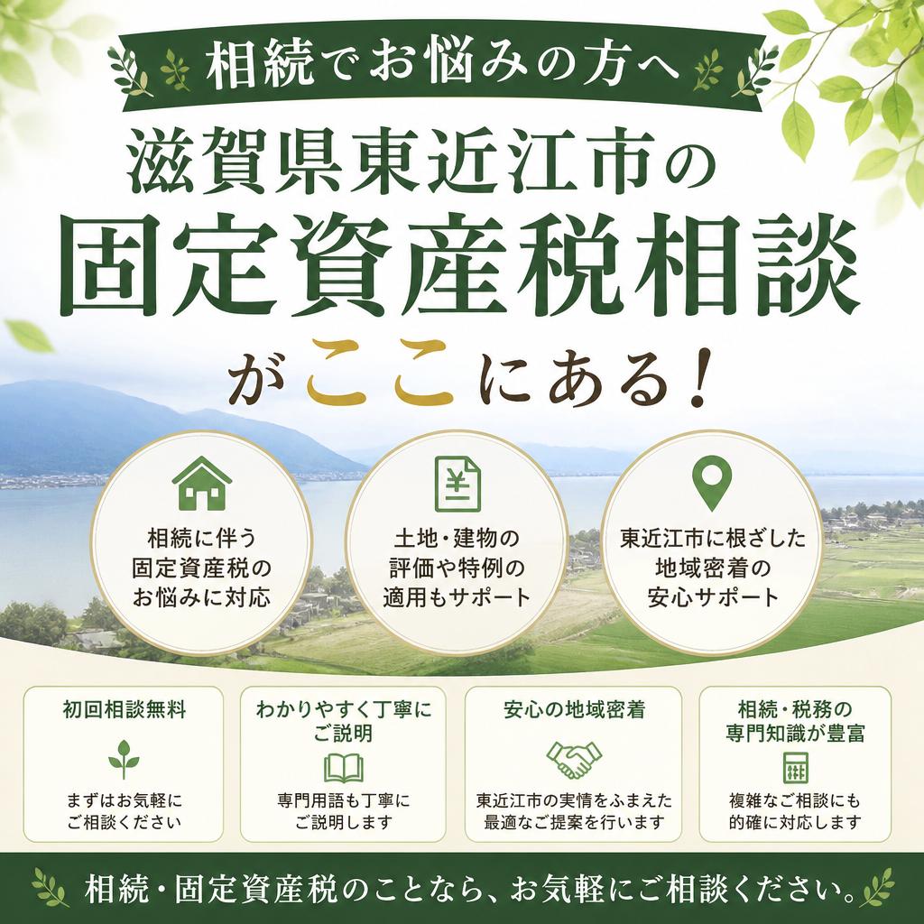 相続でお悩みの方へ、滋賀県東近江市の固定資産税相談がここにある！