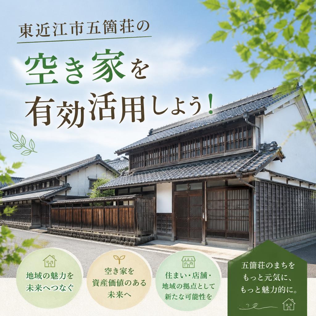 東近江市五箇荘の空き家を有効活用しよう！