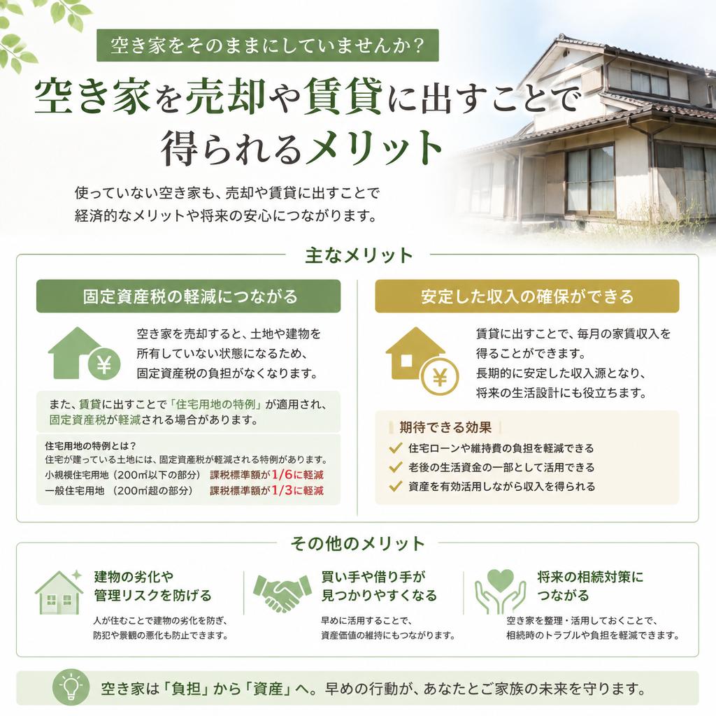 空き家の有効活用のメリット