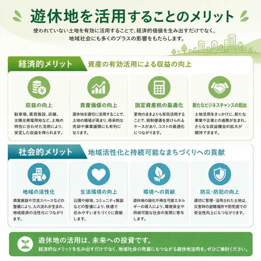 遊休地を有効活用するメリット