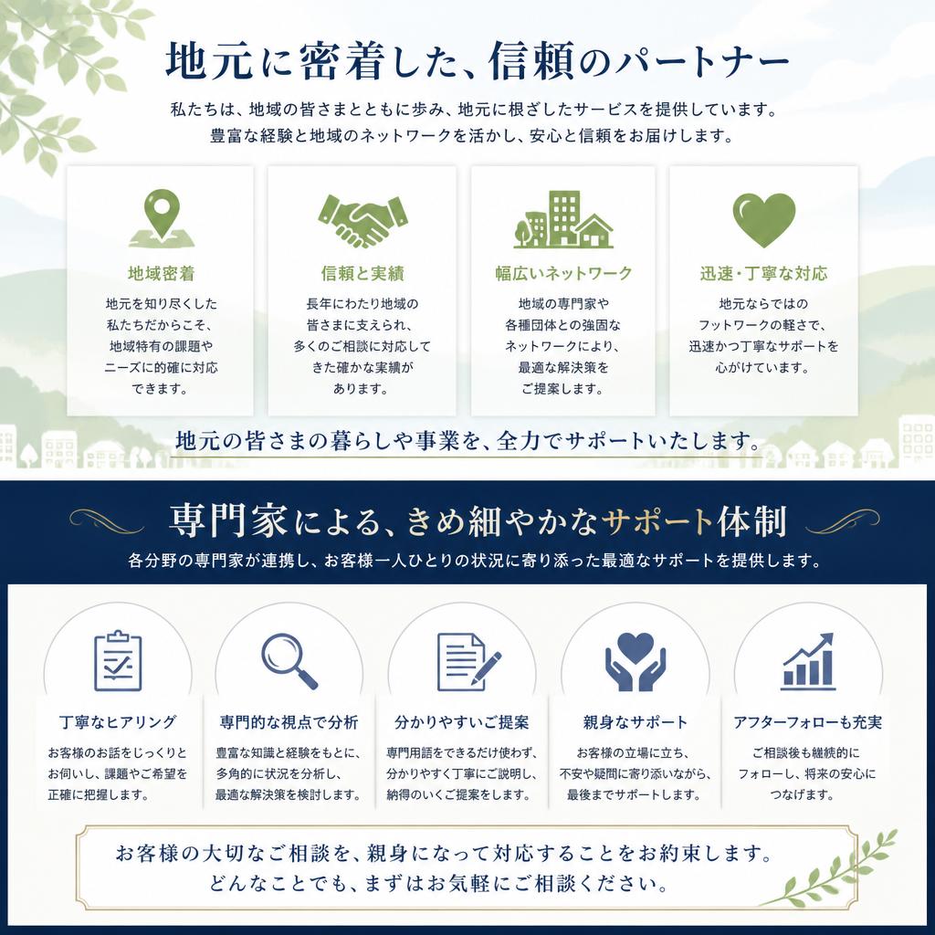地域に根ざした売却支援の強み
