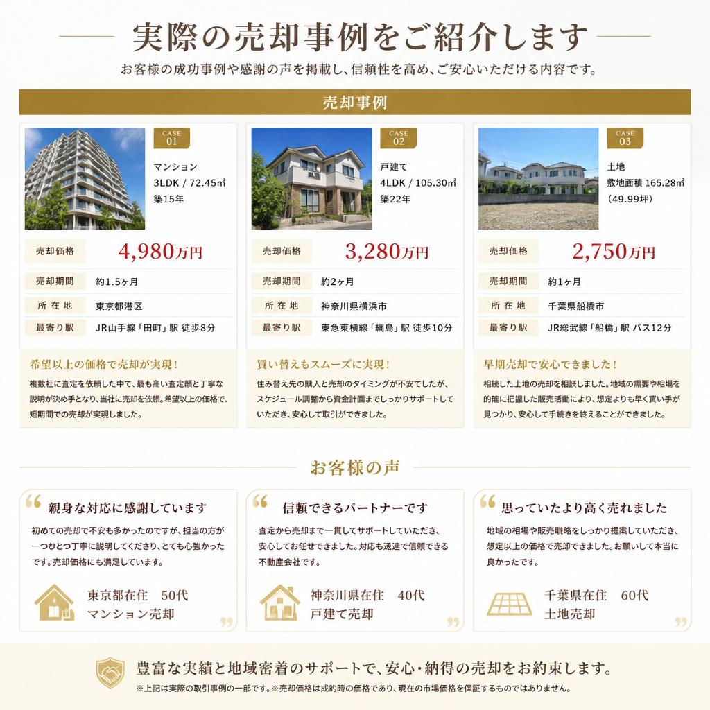 実績とお客様の声