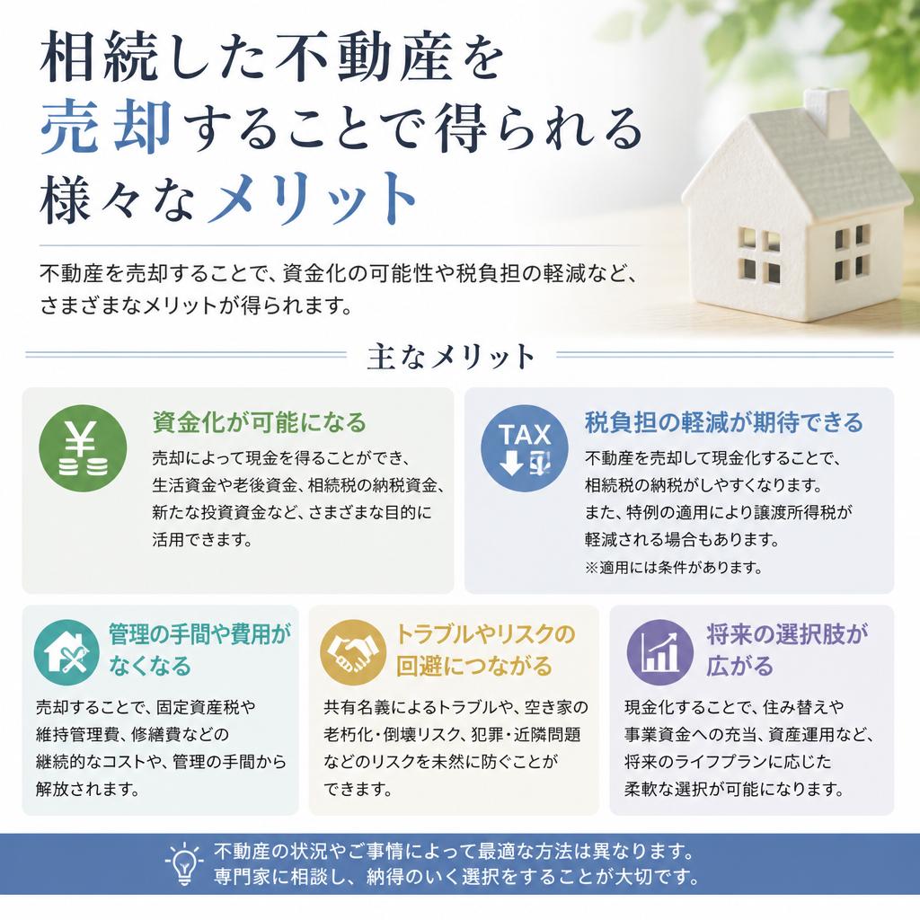 相続不動産における売却のメリット