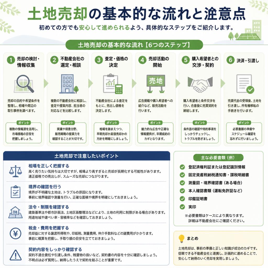 土地売却の流れを理解する