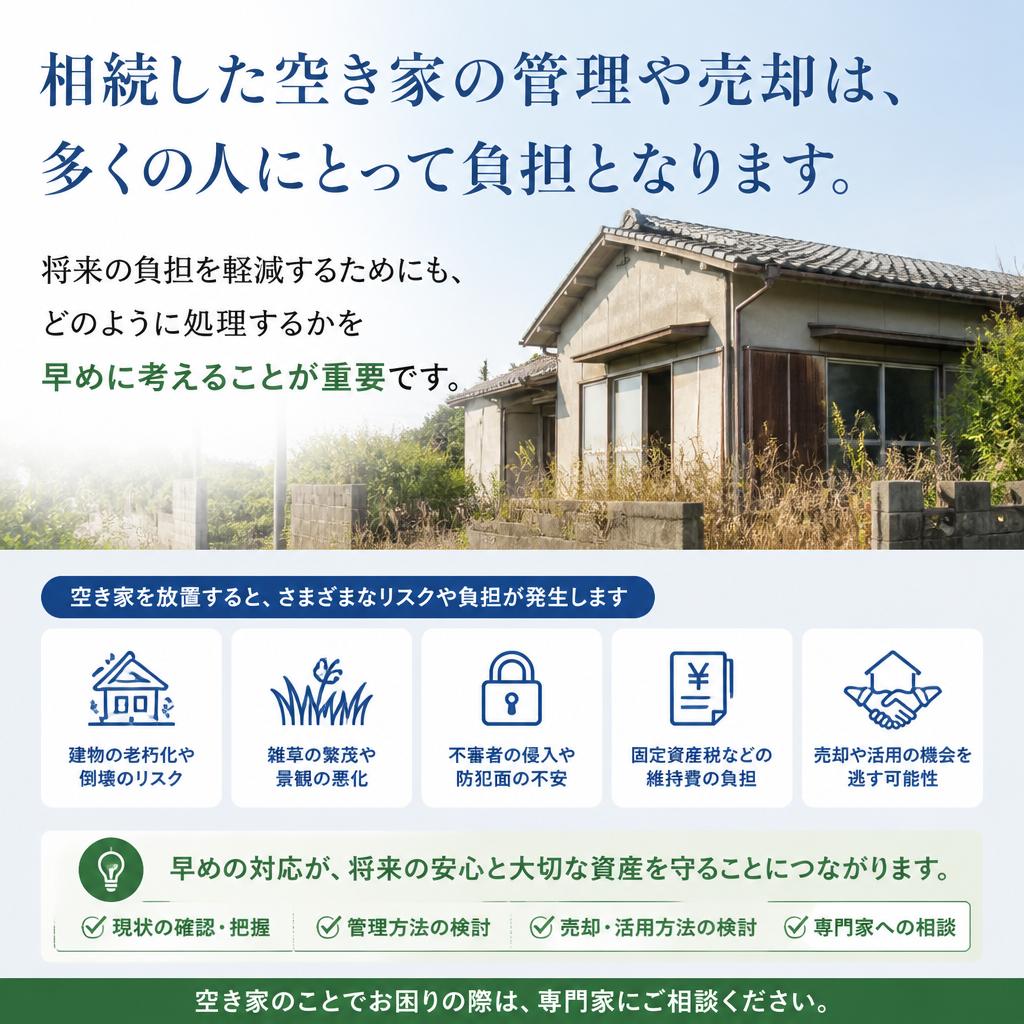 相続による空き家の具体的な問題