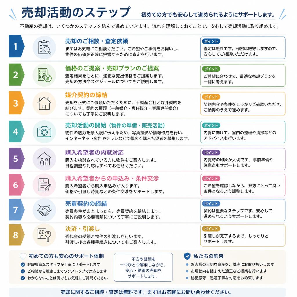 不動産売却の流れ