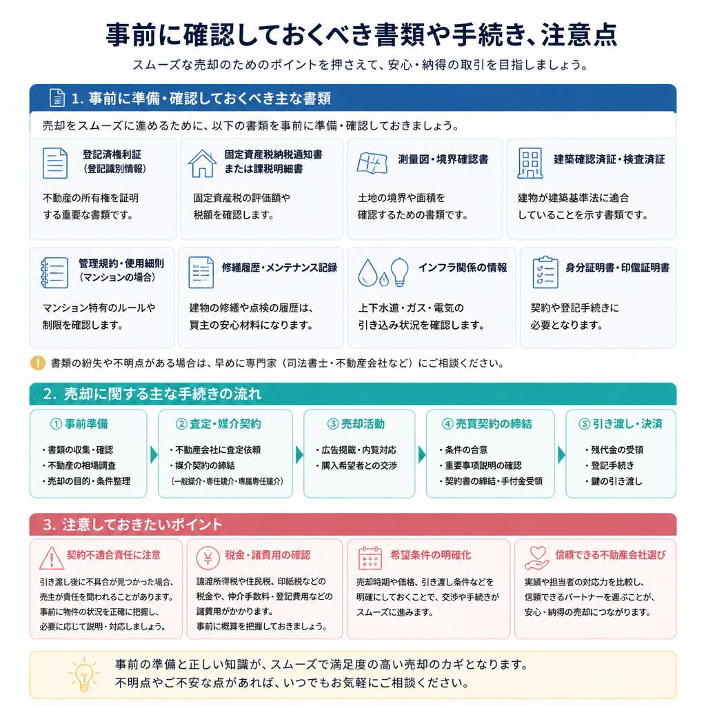 4. 売却前に確認しておくべき点