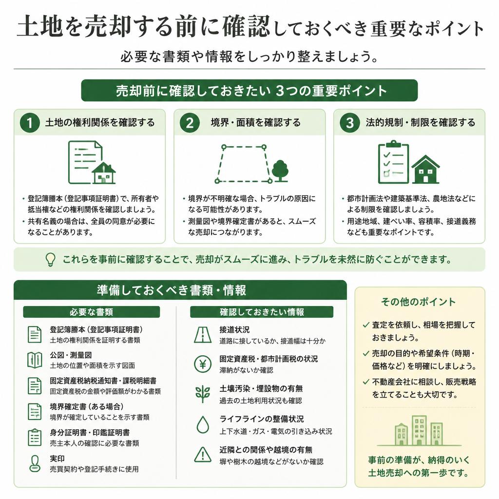 売却前に確認すべきこと
