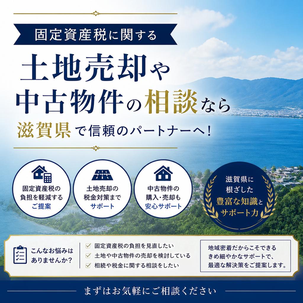 固定資産税に関する土地売却や中古物件の相談なら滋賀県で信頼のパートナーへ！
