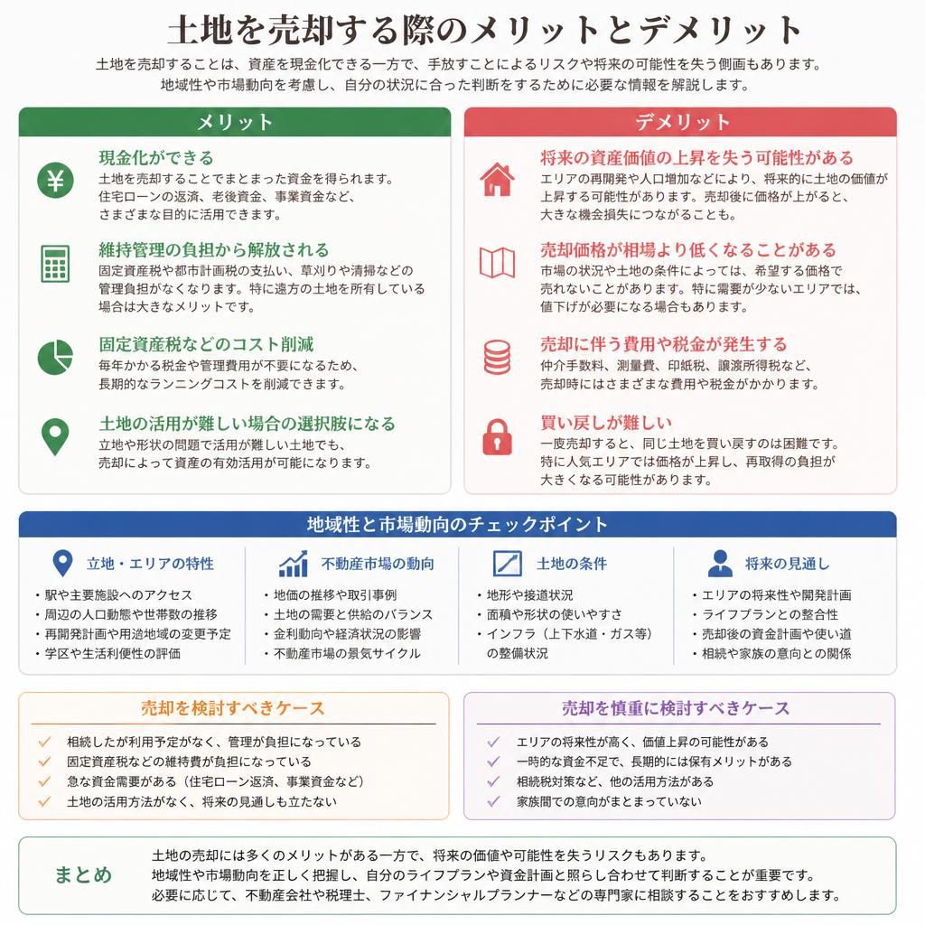 土地売却のメリットとデメリット