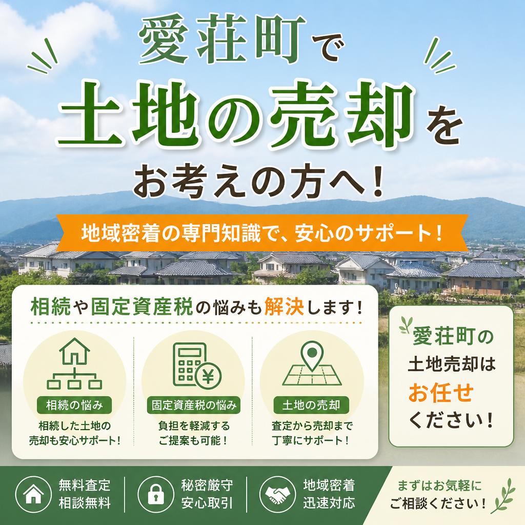 愛荘町で土地の売却をお考えの方へ！相続や固定資産税の悩みも解決します！