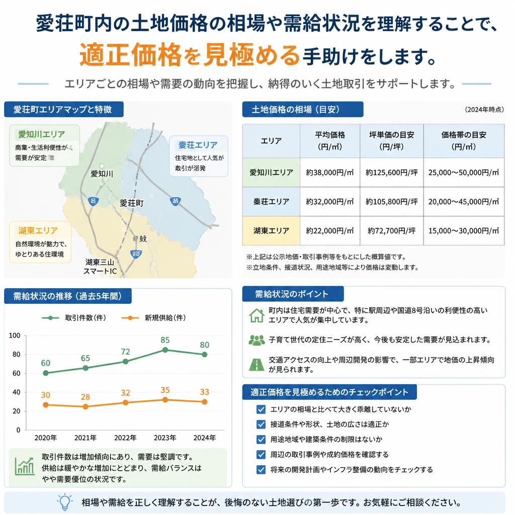 愛荘町における土地の市場価値