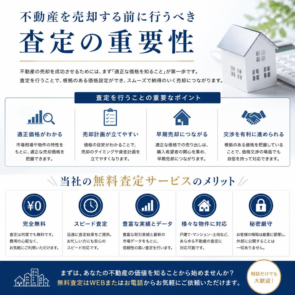 不動産査定の重要性と無料査定サービス