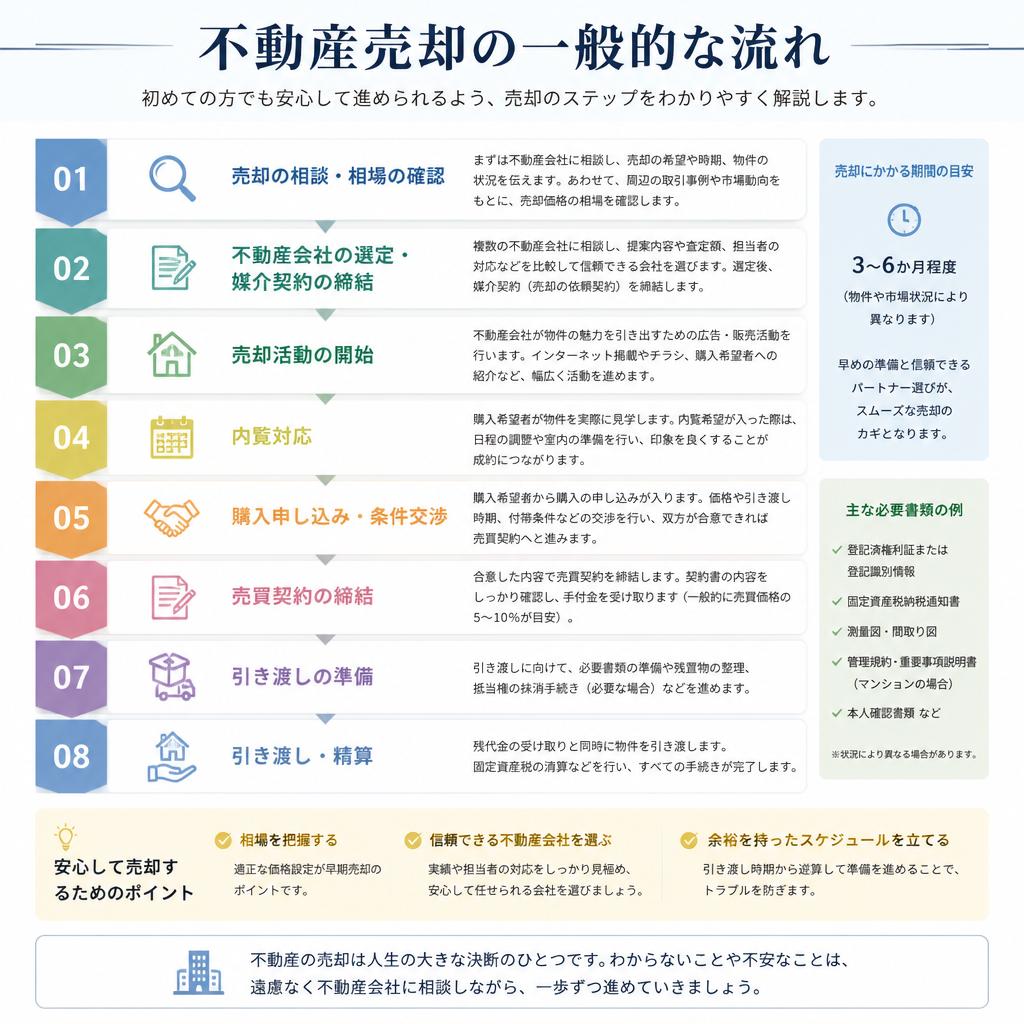 売却プロセスの流れ