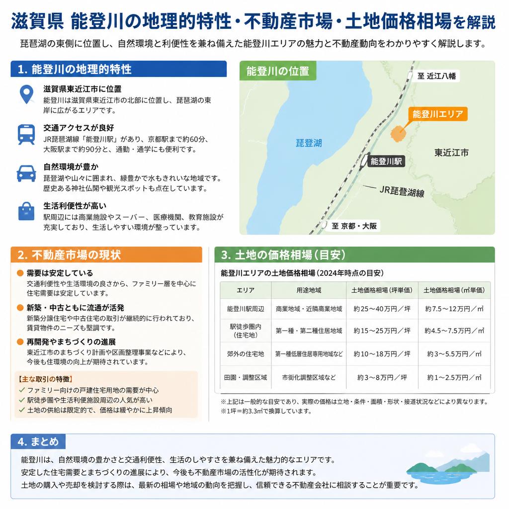 滋賀県能登川エリアの特性