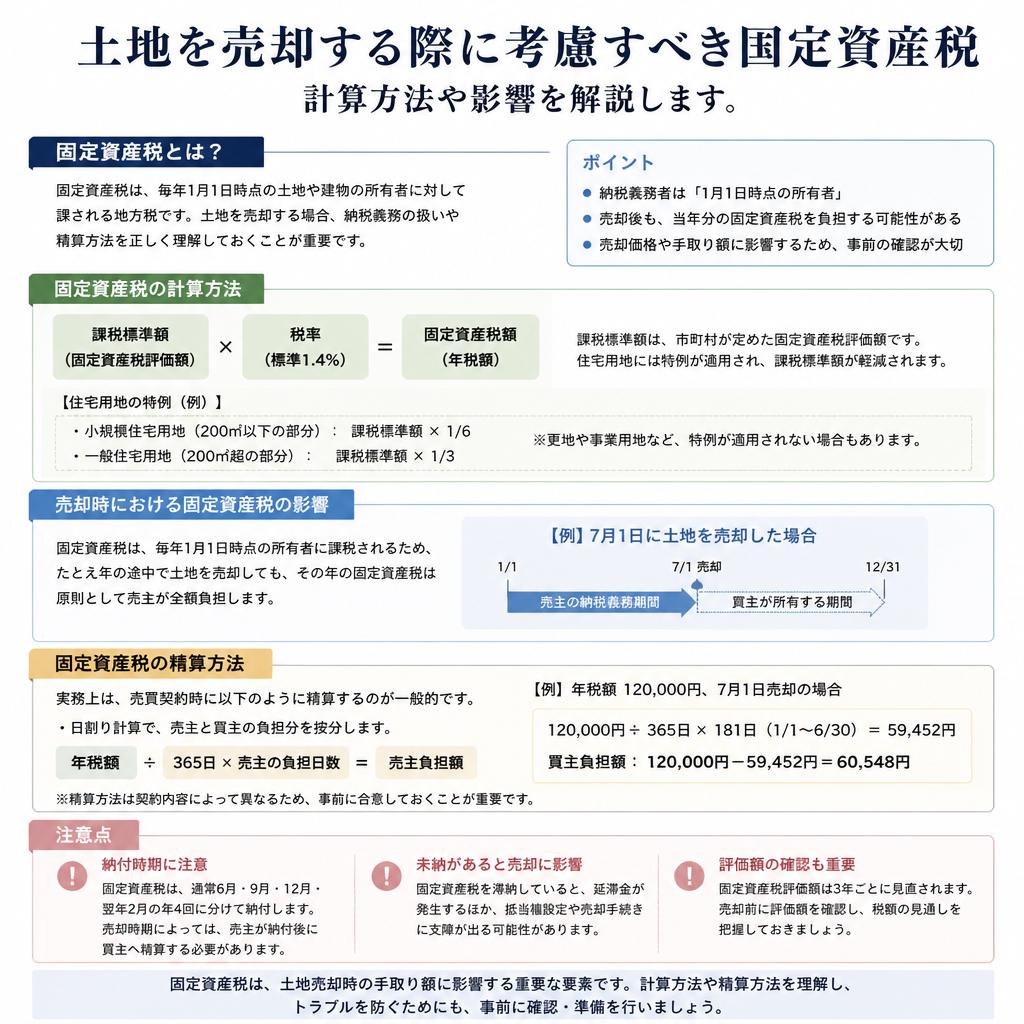 固定資産税と売却