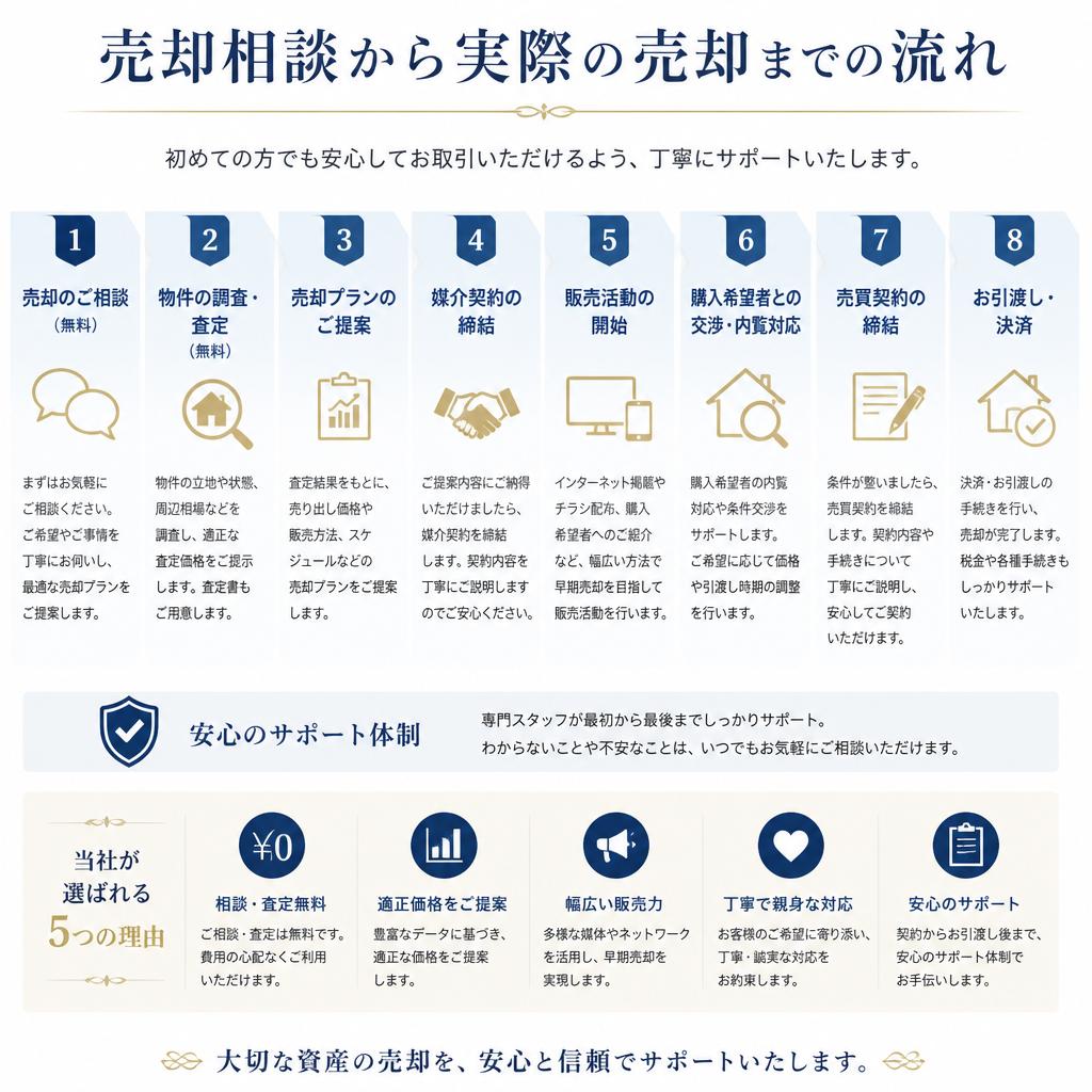 売却相談の流れ