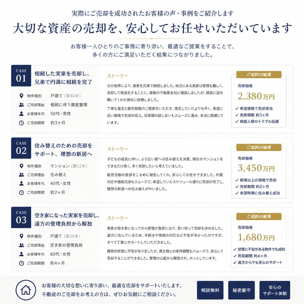 お客様の声 - 成功例