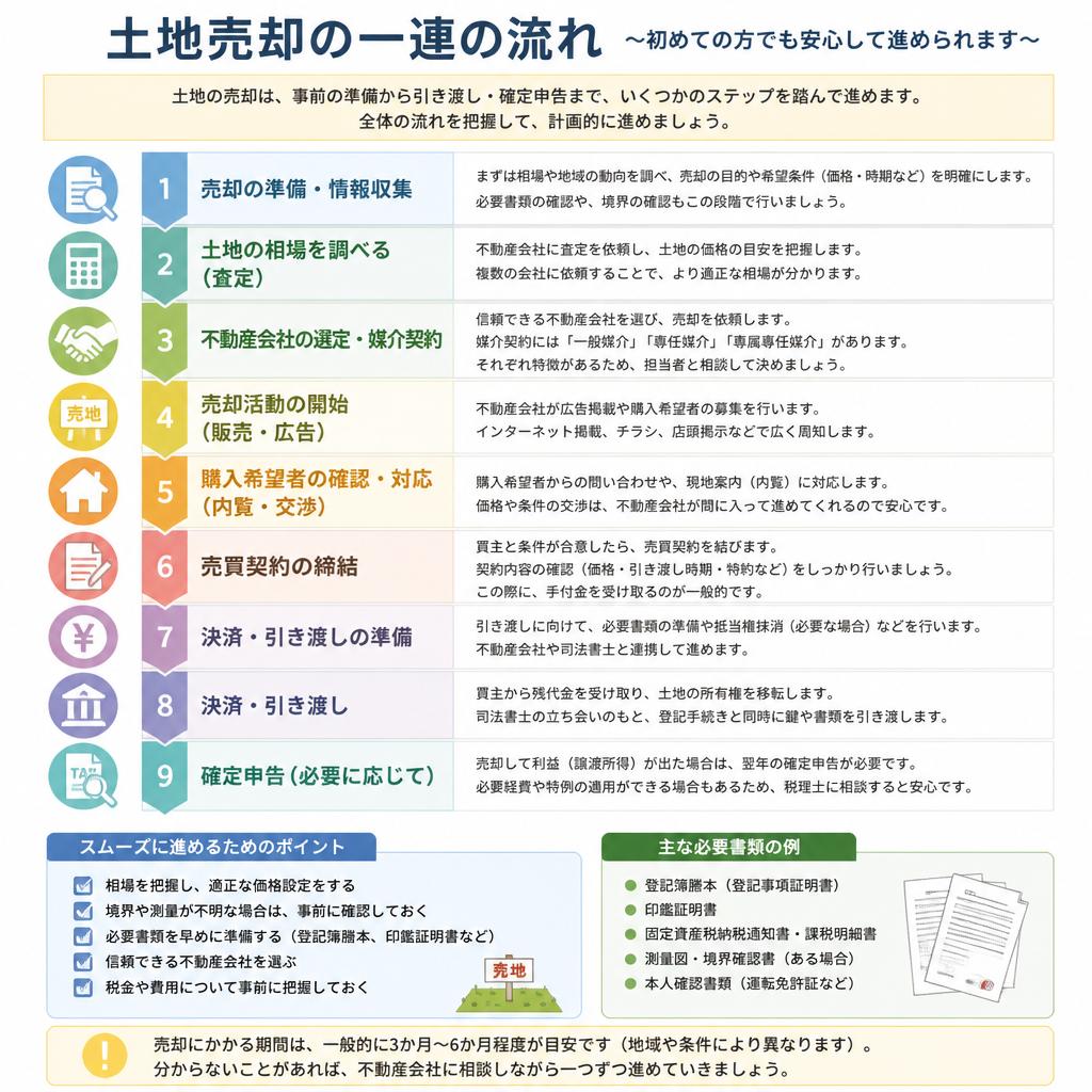 土地売却の流れ