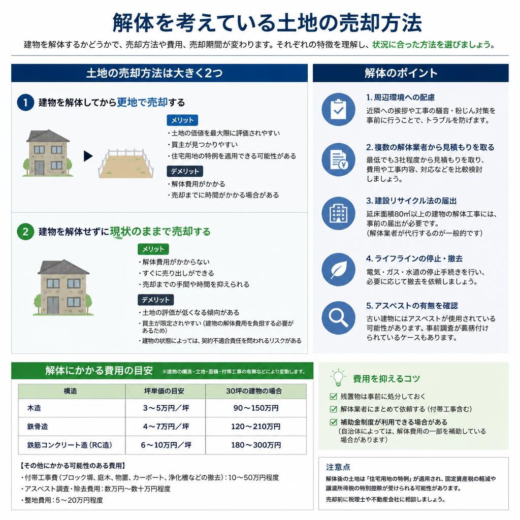 解体が必要な土地の扱い