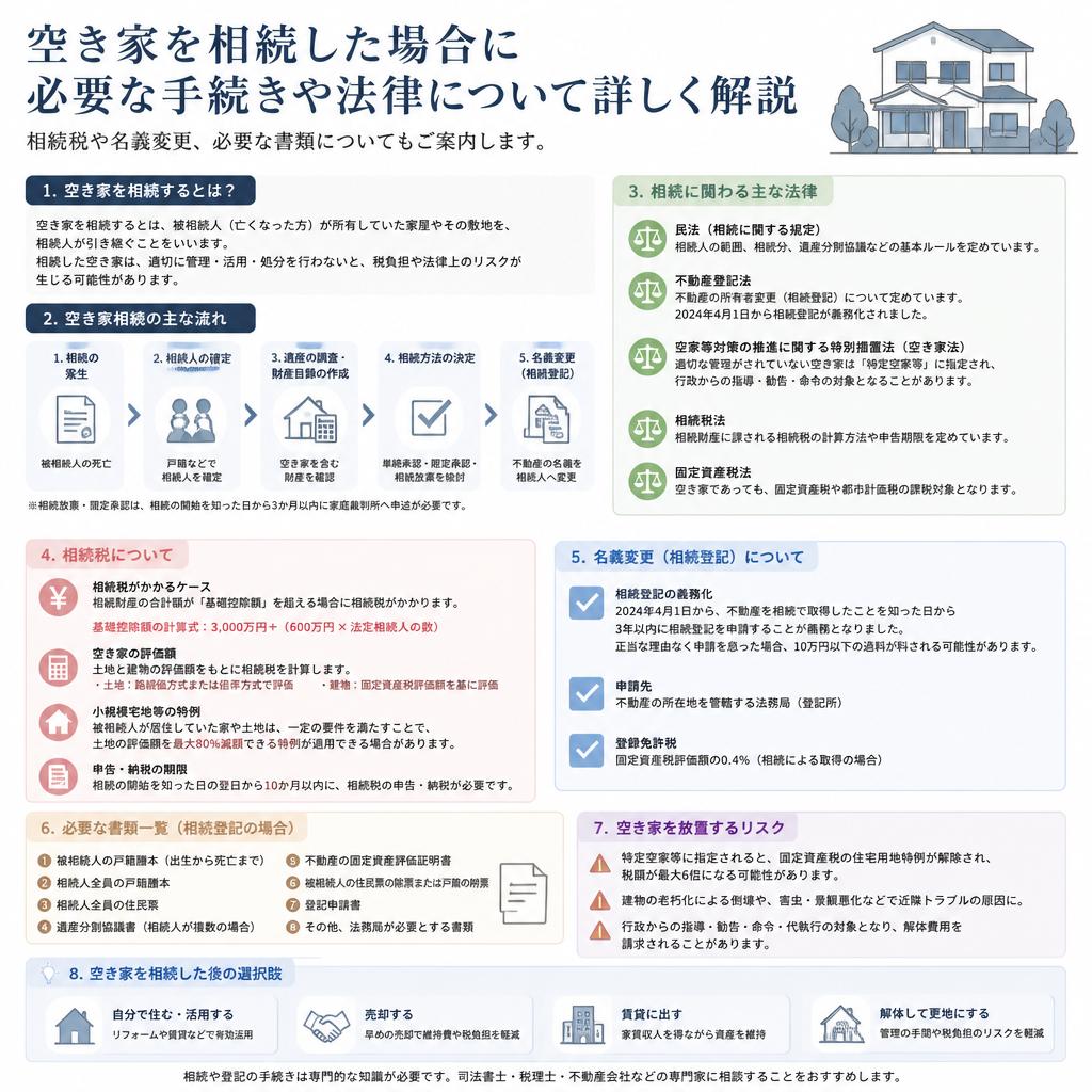 空き家の相続とその手続き