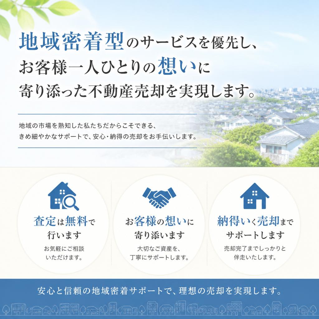 私たちの不動産売却サポートについて