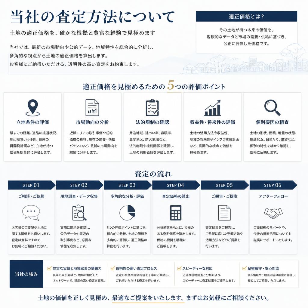 土地売却のための査定方法