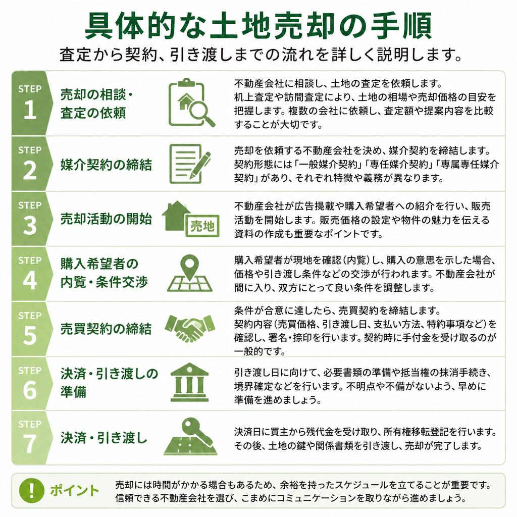 土地売却の流れ