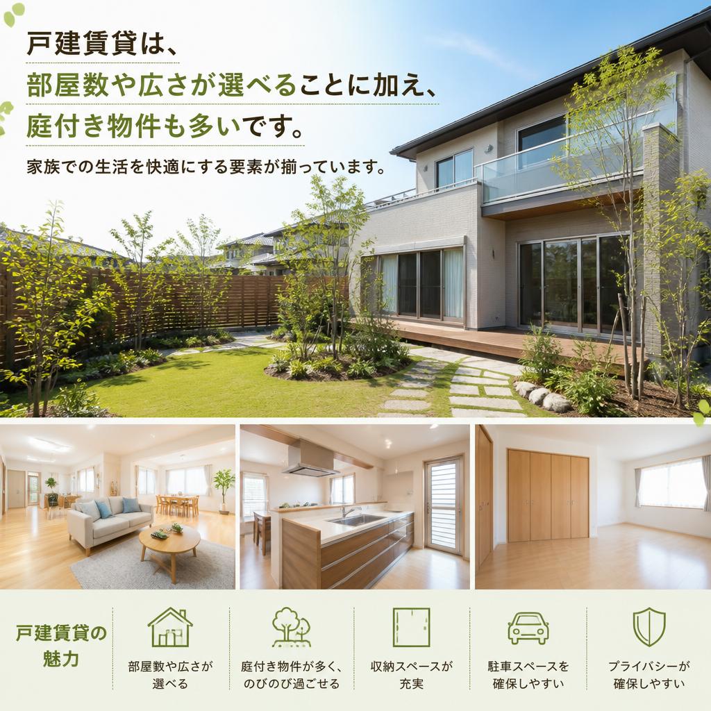 戸建賃貸の魅力とは？