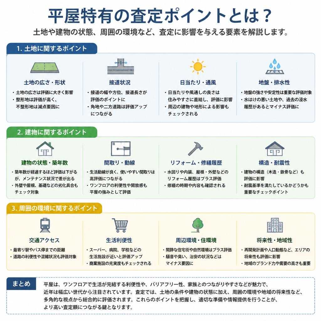 平屋の査定ポイント