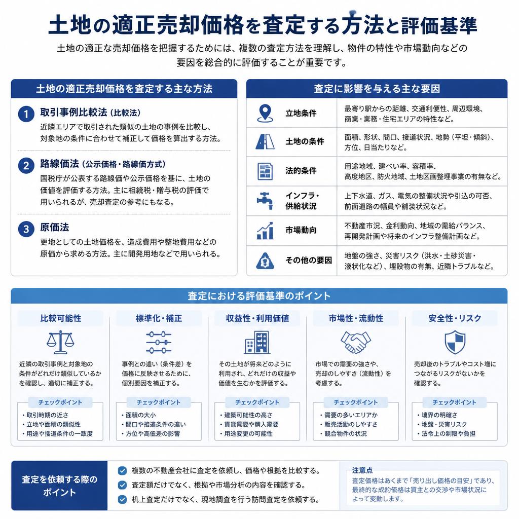 売却価格の査定方法とは?