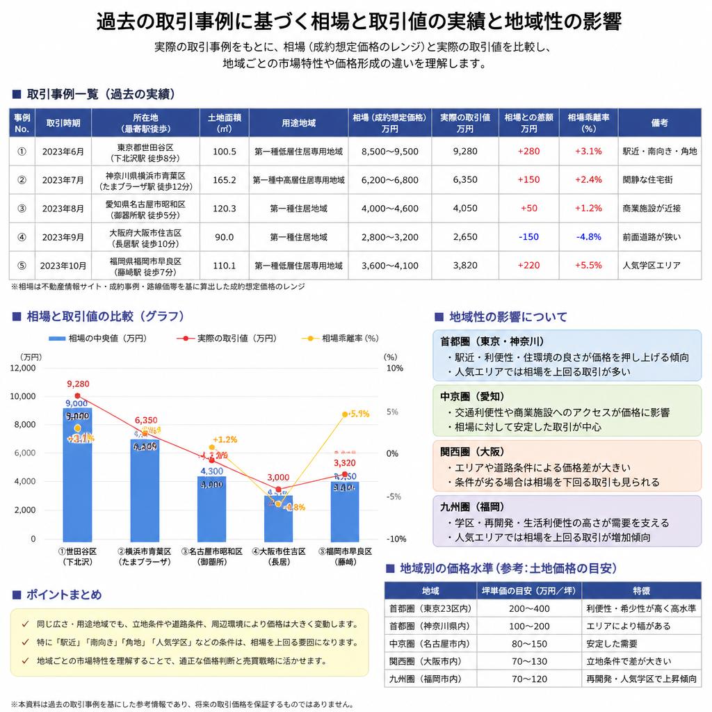 4. 過去の取引事例から見る相場