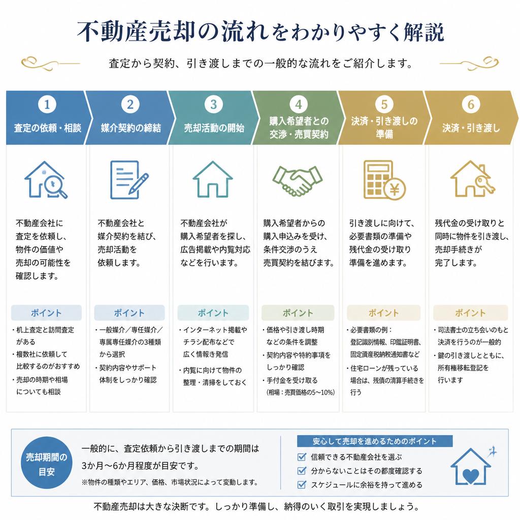 戸建住宅の売却時の流れ