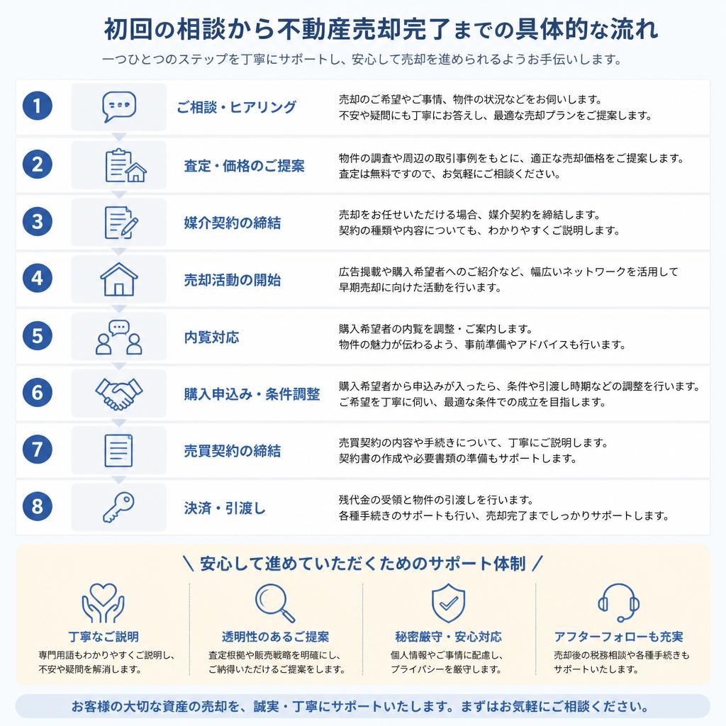 4. 相談から売却までの流れ