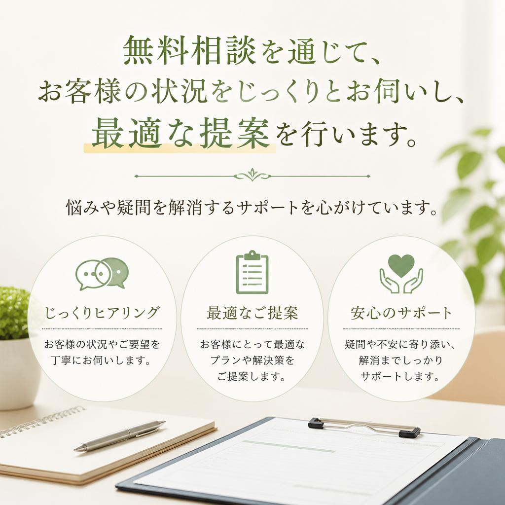 相談から売却までのサポート