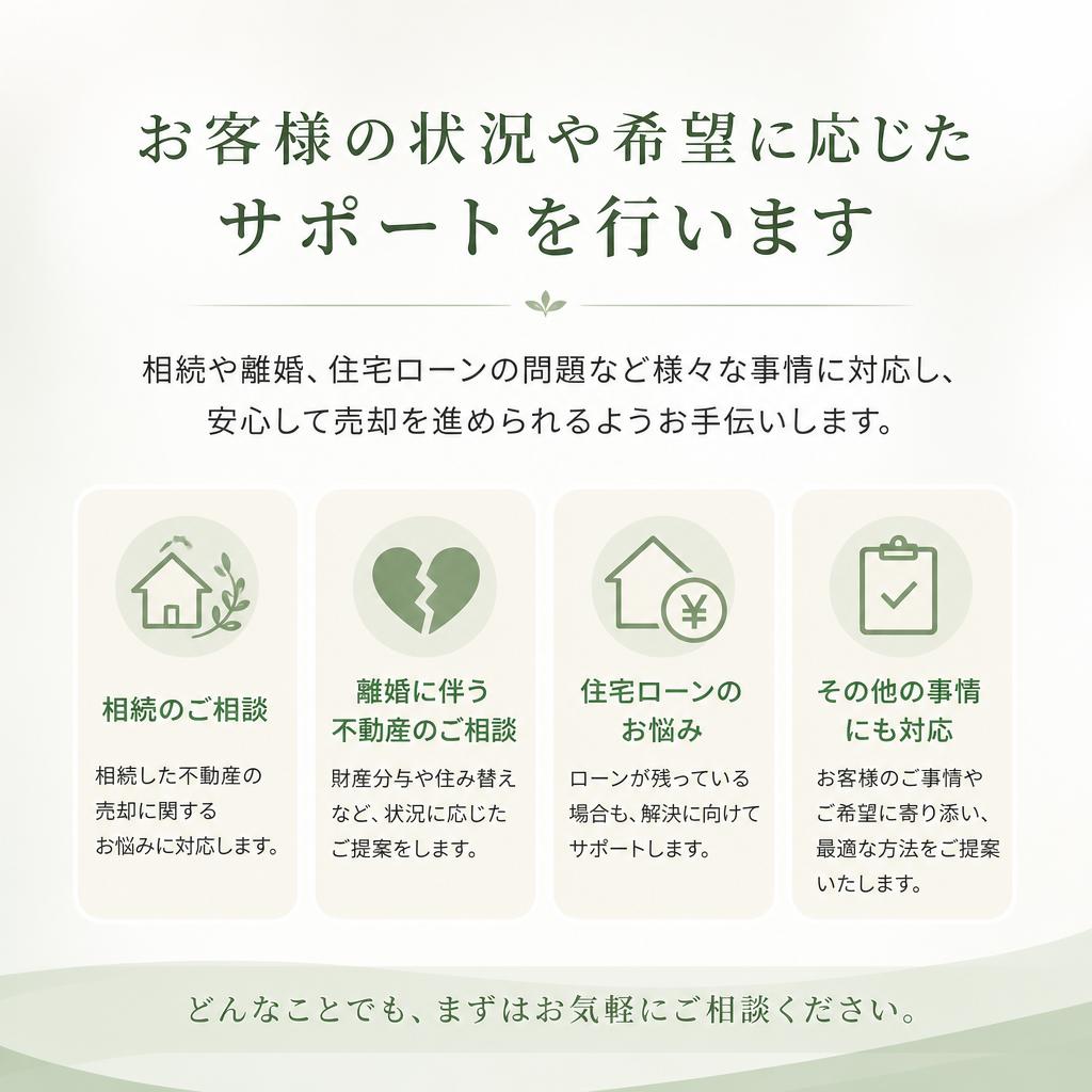 お客様に寄り添ったサポート体制