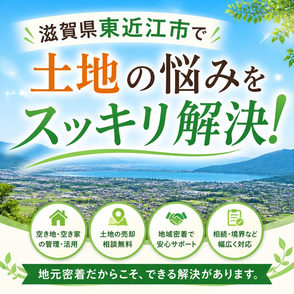 滋賀県東近江市で土地の悩みをスッキリ解決！