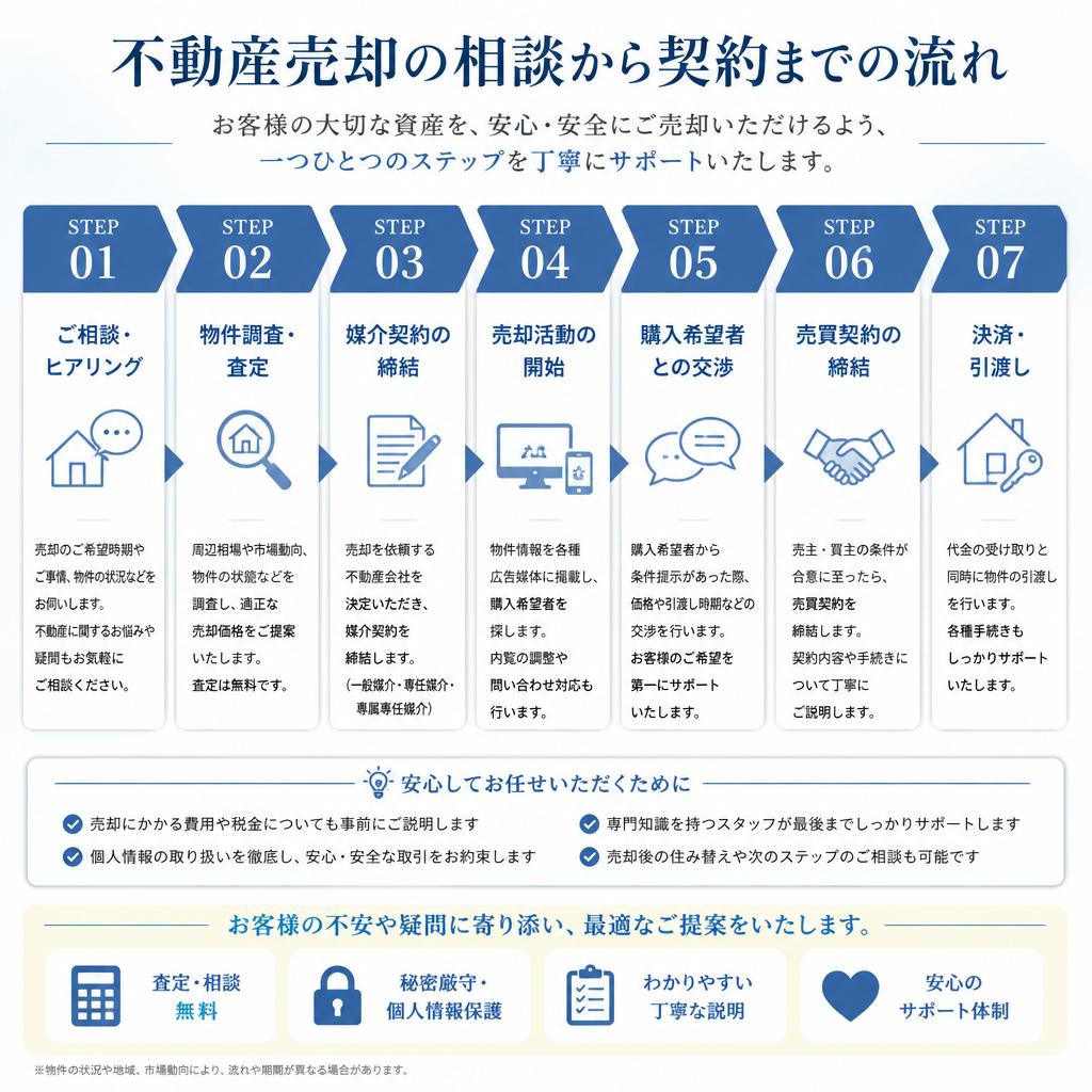 売却相談の流れ