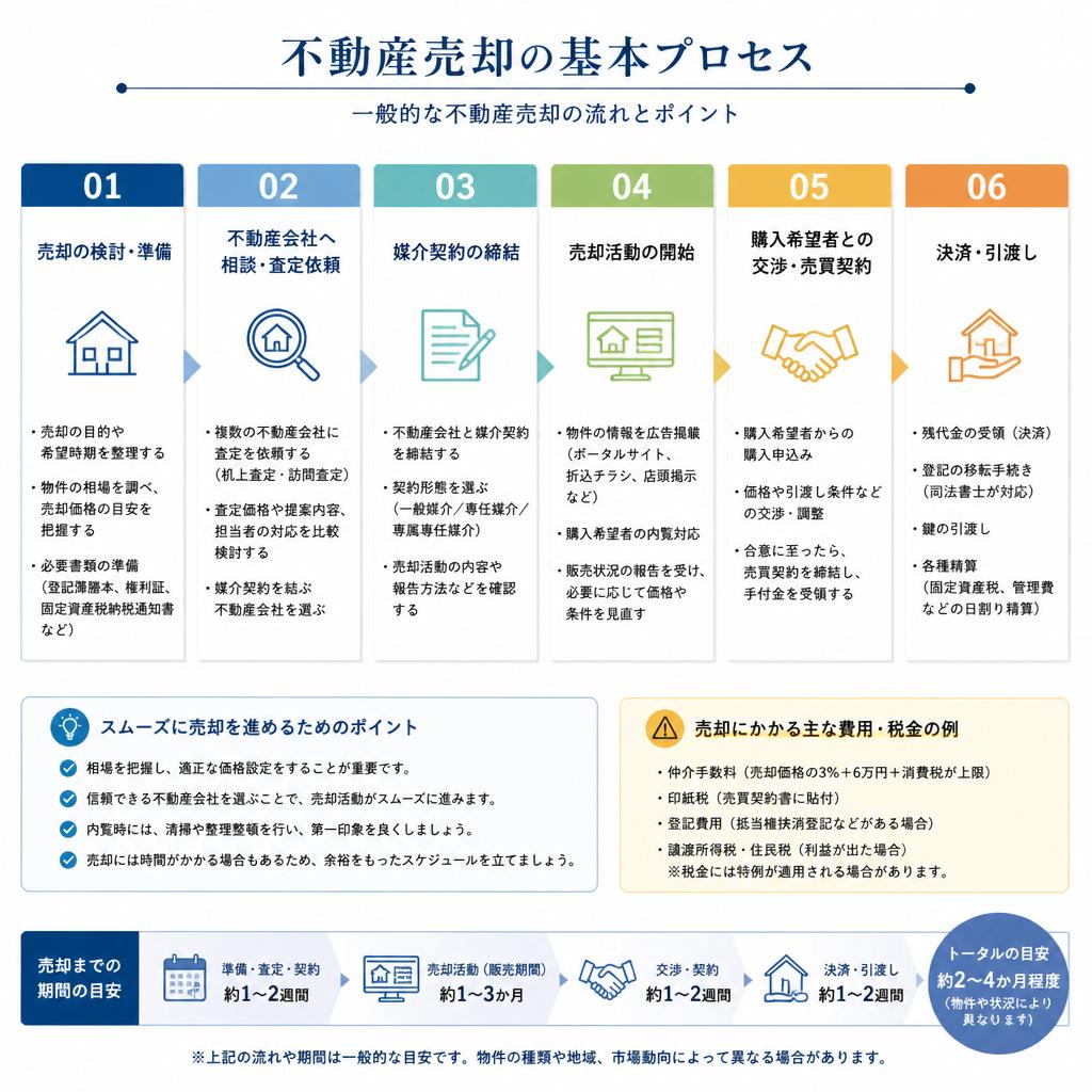 売却活動の流れ